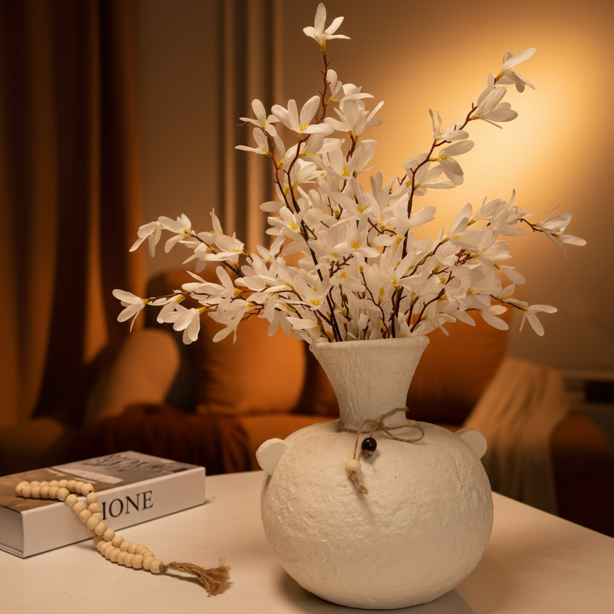 گلدان دکوری نیلوفر (طرح کوزه‌ای) - تصویر 2