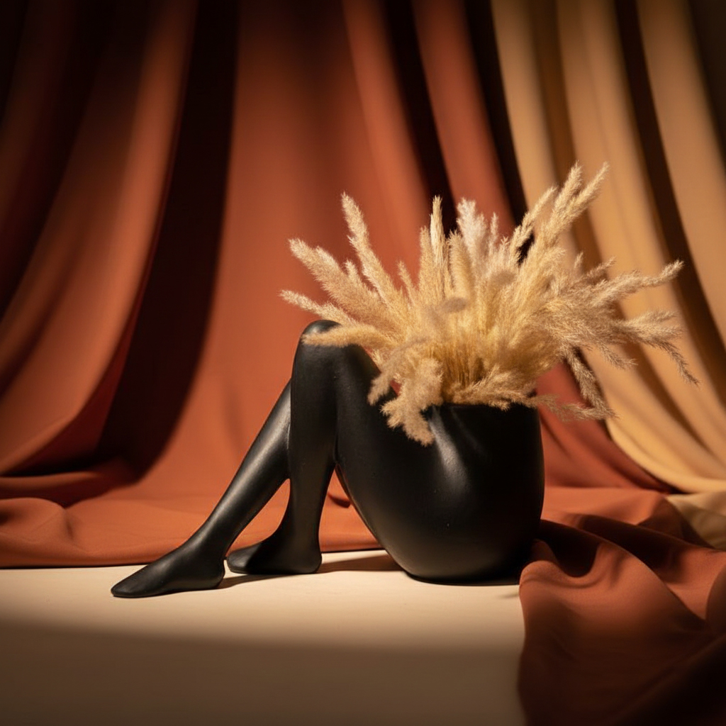 گلدان دکوری مدل پا (طرح فیگوراتیو)