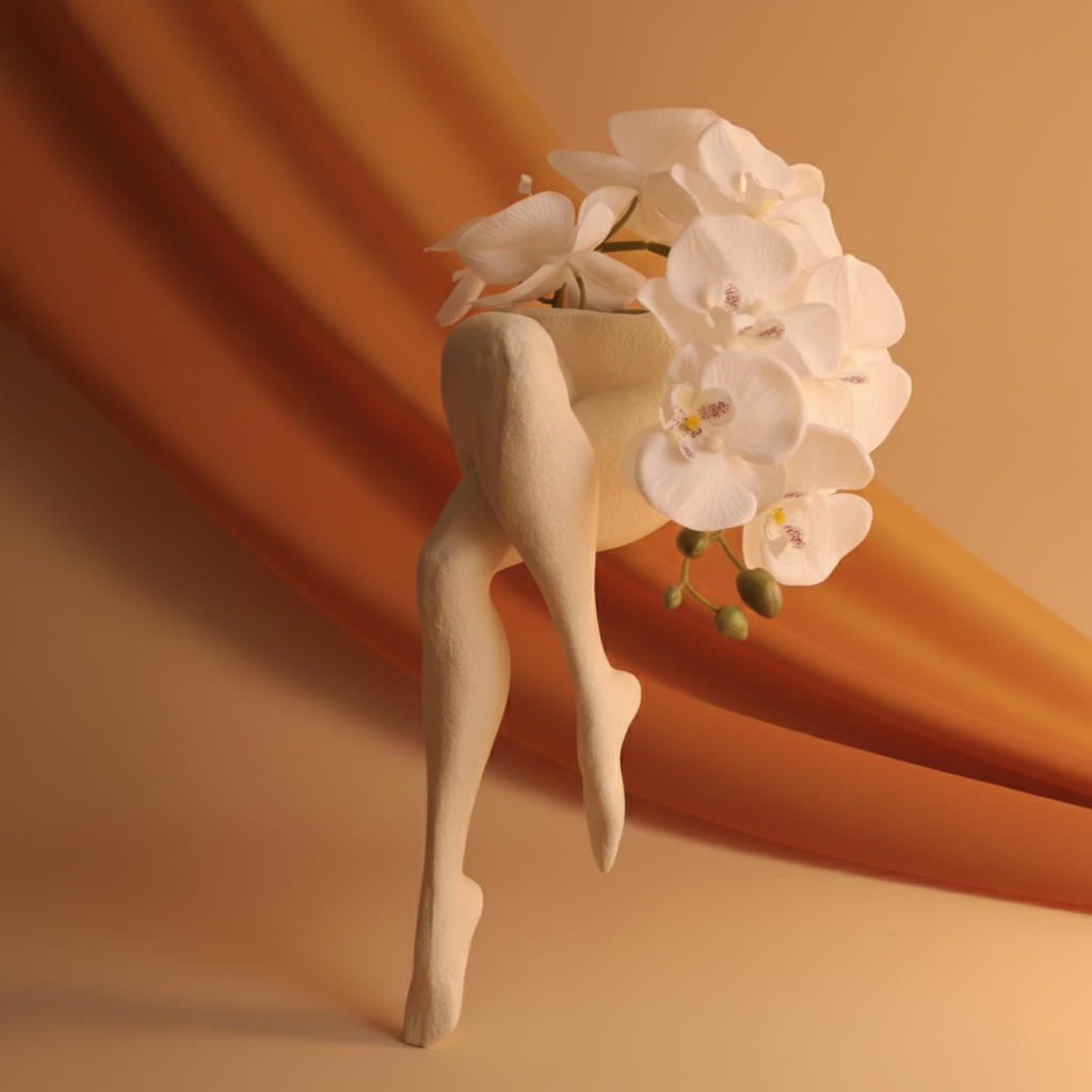 گلدان دکوری مدل پا (طرح فیگوراتیو) - تصویر 2