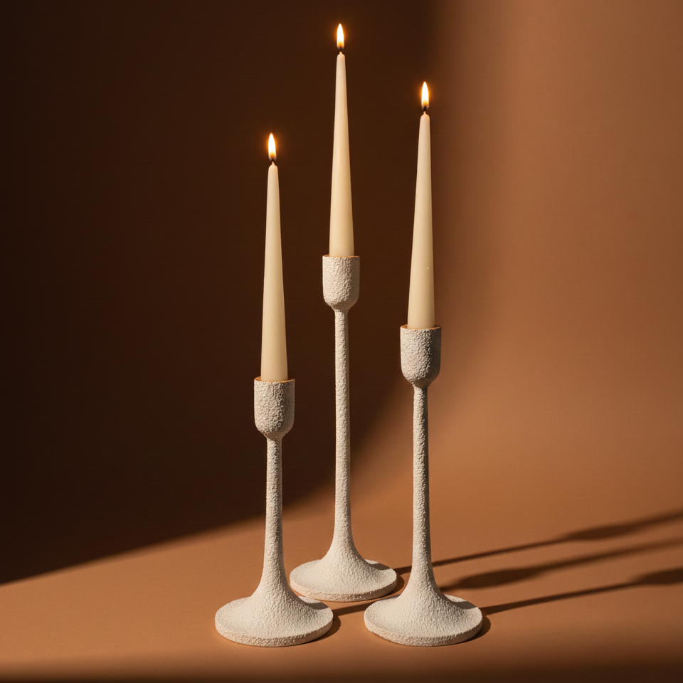 جاشمعی ستونی مدل مینیمال ایستاده (ست ۳ عددی) - تصویر 2