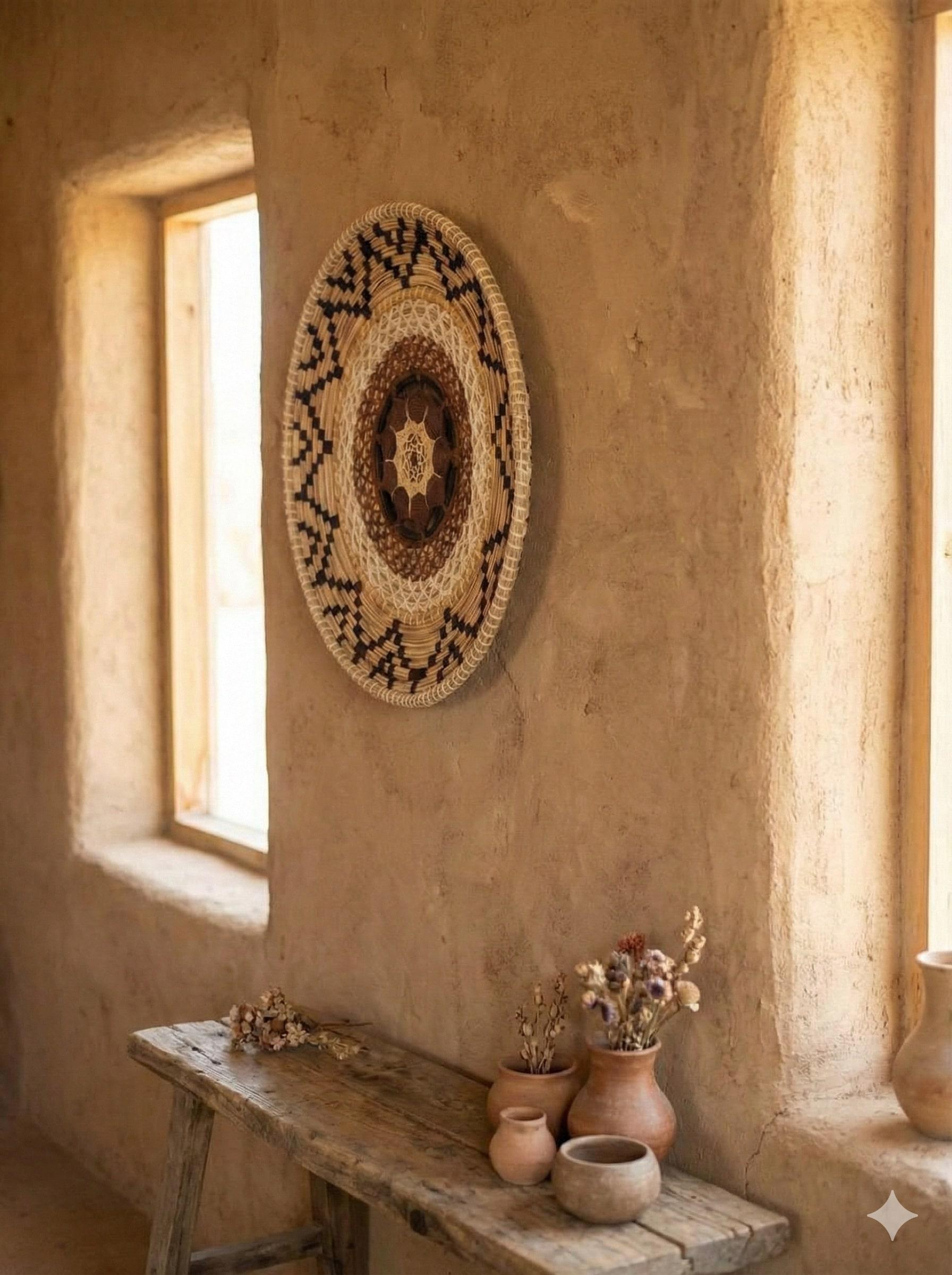 دیوار کوب حصیری  مدل  طرح ۱ - تصویر 2