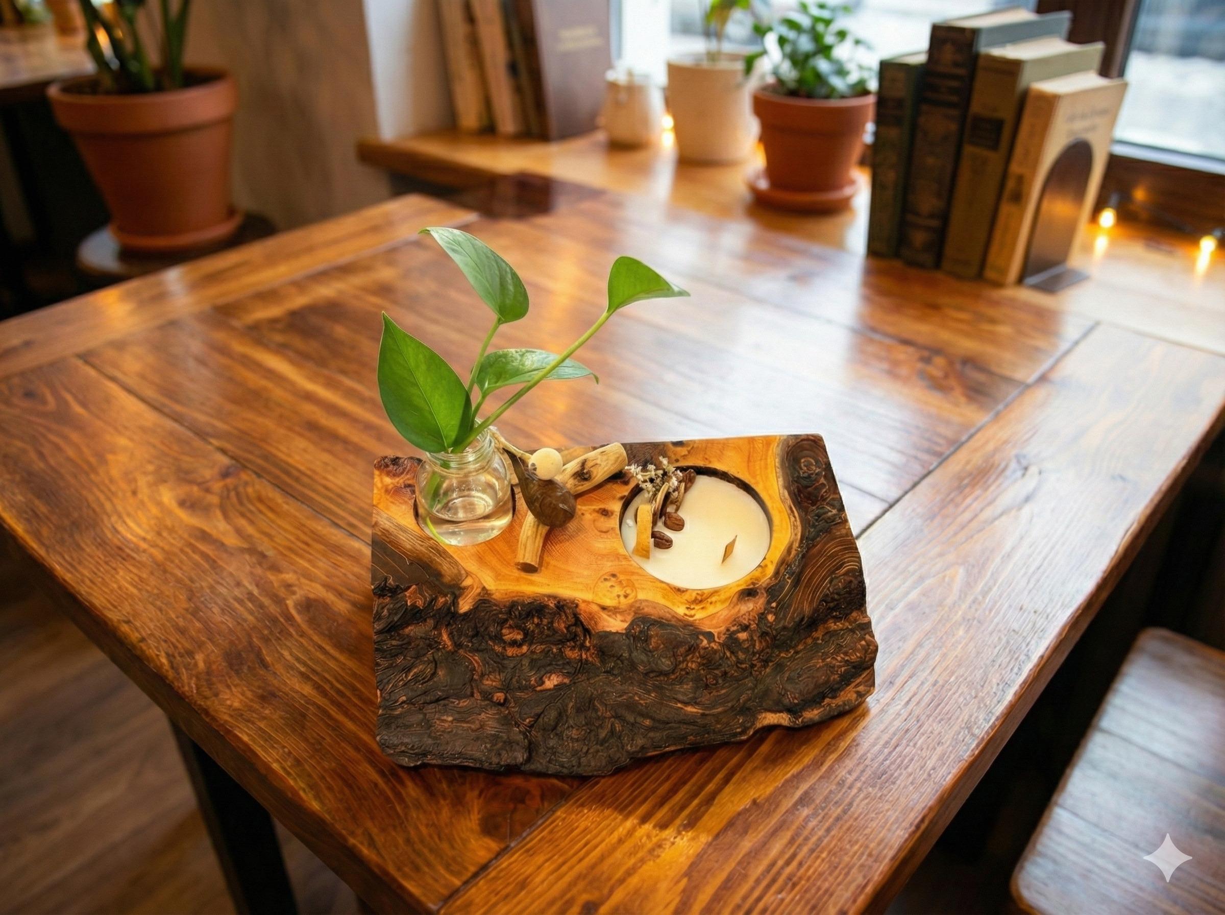 جا شمعی گلدان دار مدل پرنده   - تصویر 2