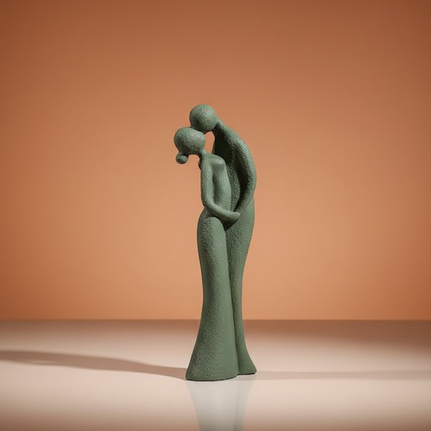 مجسمه دکوری بوسه عشق (طرح آغوش ابدی) - تصویر 3