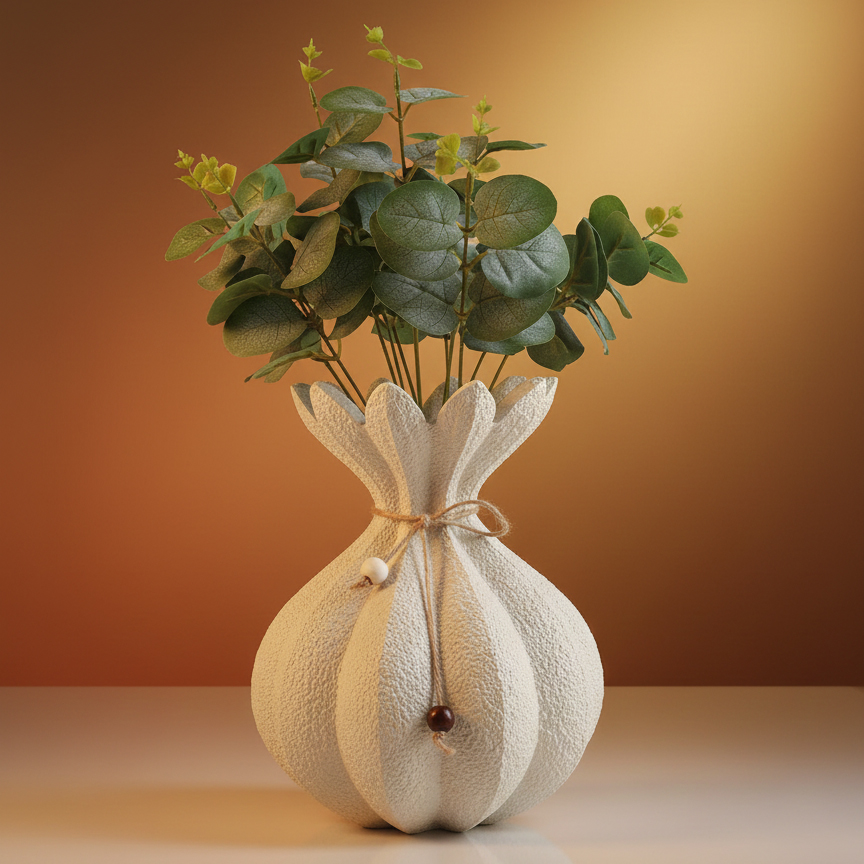 گلدان دکوری کیسه لاوین (بافت فشرده) - تصویر 2